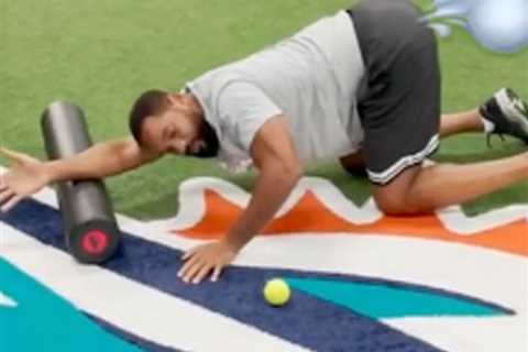 Will Smith Lets One Rip While Working Out with Miami Dolphins