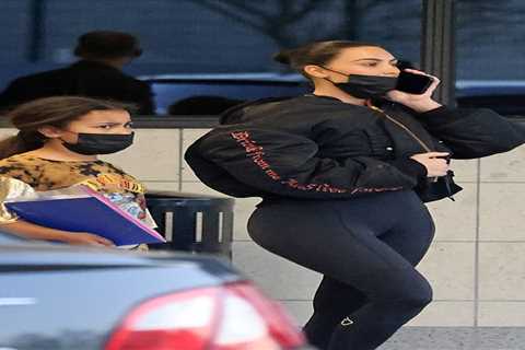 Kim Kardashian goes makeup-free in rare unfiltered photos on outing with daughter North, 8, after..