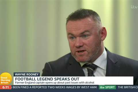 Wayne Rooney fights back tears as he reveals struggle with alcohol and two day benders on Good..