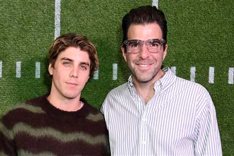 Zachary Quinto & Lukas Gage perform at the FLUF House Super Bowl Weekend Party