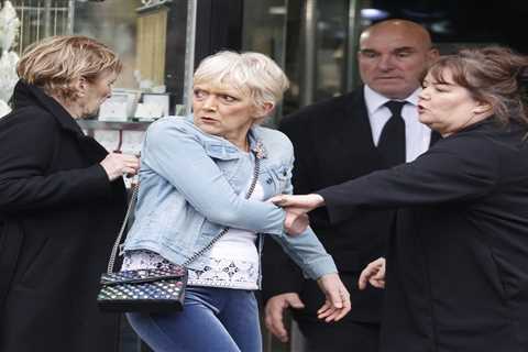 EastEnders’ Jean Slater stopped by security at jewellery shop as her life continues to spiral out..