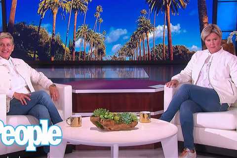 Amy Schumer Surprises Ellen DeGeneres On Her Talk Show Set Dressed Exactly Like Her | PEOPLE
