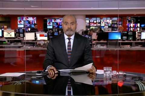 BBC presenter George Alagiah makes emotional return eight years to the day he was diagnosed with..
