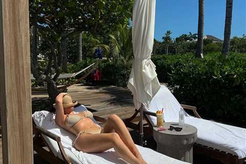 Kylie Jenner flaunts her post-baby body in super tiny bikini & sunbathes while on vacation with ..