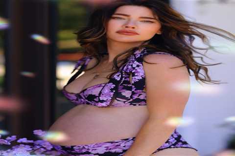 The Bold and the Beautiful’s pregnant Jacqueline MacInnes Wood shows off bump in purple bikini as..