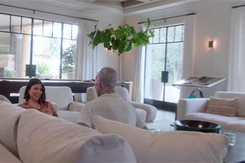 Kourtney Kardashian takes fans inside stunning living room featuring a pool table & fireplace..