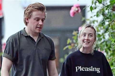 Saoirse Ronan and boyfriend Jack Lowden enjoy a rare day out in London