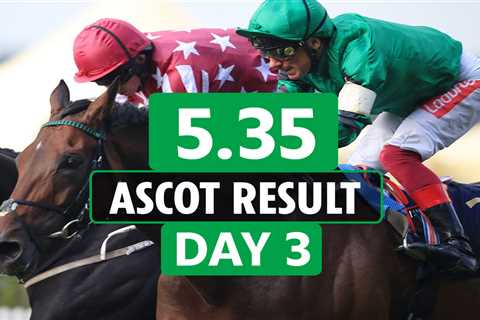 Who won the 5.35 at Ascot? How EVERY horse finished in the Hampton Court Stakes