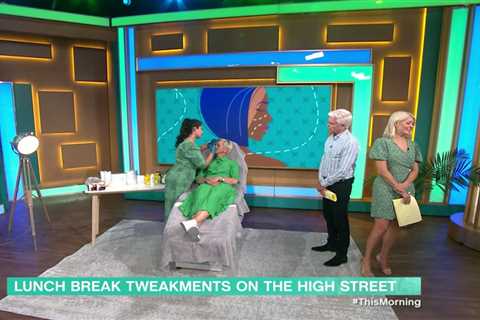 This Morning slammed as ‘irresponsible’ as queasy Holly forced to turn away during Botox procedure..