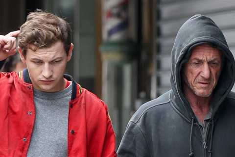 Sean Penn & Tye Sheridan get to work on the set of Black Flies in NYC