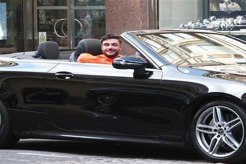 Love Island winner Davide mobbed by fans as he drives £60k Mercedes through Manchester