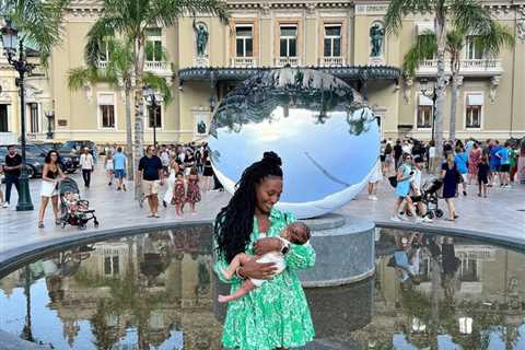 Alexandra Burke shares first photo of her baby daughter as she cradles tot on birthday trip to..