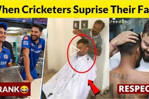 Cricketers surprising their fans | Beautiful & Heart Touching Respect Moments in cricket