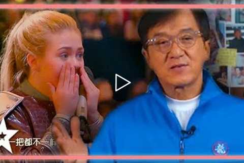 Karate Girl Gets A Surprise From Her Idol JACKIE CHAN on World's Got Talent | Kids Got Talent