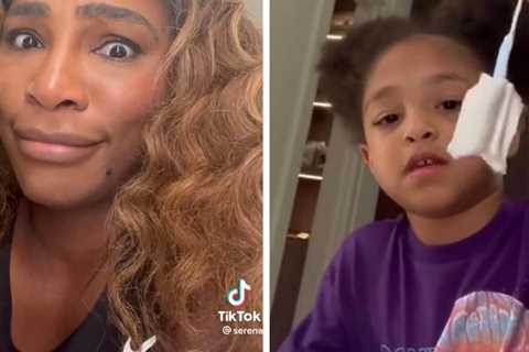 Serena Williams' Daughter Olympia Plays With Tampons Mistaking Them For Cat Toys