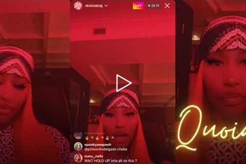 Nicki Minaj IG Live Historic Dancehall Night &  “Likkle Miss On Livestream 10-6-2022 Part 1