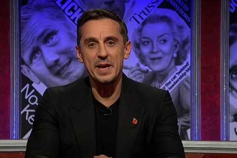 Gary Neville left ‘squirming’ on Have I Got News For You as Ian Hislop challenges him over Qatar..