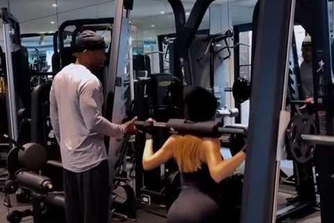 Khloe Kardashian shocks fans as her muscles bulge through her frail frame in workout so grueling..