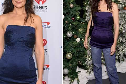 Katie Holmes'' Stylist Defends Her Viral Y2K Dress-Over-Jeans Look