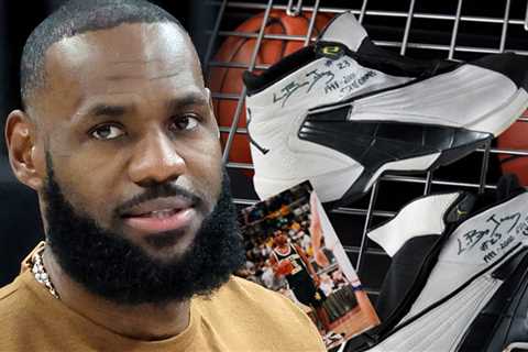 LeBron James' Signed Jordans From 1st H.S. Title Game Hitting Auction