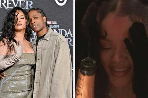 Rihanna And A$AP Rocky Snuck In Late To The Golden Globes, Because Of Course They Did