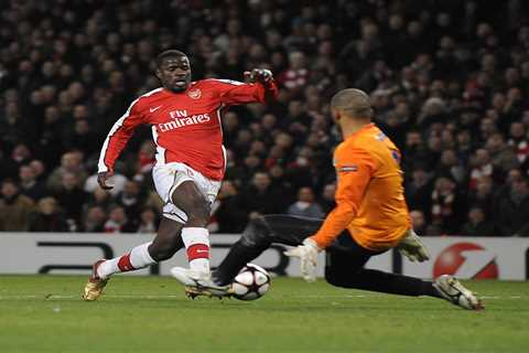 Former Arsenal star Eboue told the Queen he would quit football and look after her corgis cracking..