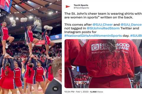 St. John’s cheerleaders protest game after school ‘neglects’ them in social media post