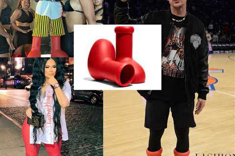 Currently Trending: Mschf Red “Cartoon” Boots as Worn by Lil Wayne, Emily B, Coi Leray & More!