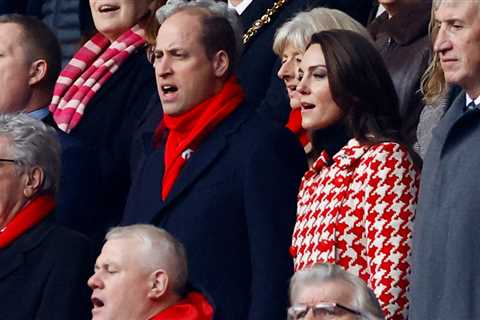 Kate and William cheer on opposing teams for Wales vs England in Six Nations clash