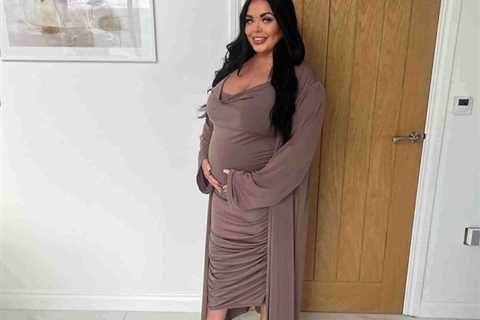 Pregnant Gogglebox star Scarlett Moffatt looks stunning as she shows off baby bump in glam dress