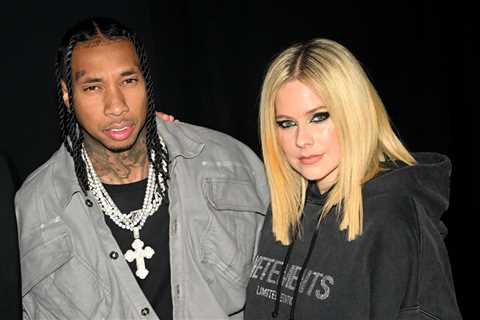 Tyga Appears to Make Avril Lavigne Relationship Instagram Official With Matching Leather in..