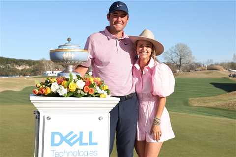 Scottie Scheffler sweetly embraces wife Meredith after Players Championship win