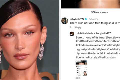 Bella Hadid Shut Down A Ton Of Blind Items On TikTok Alleging She Abused Drugs And Was “Bragging..