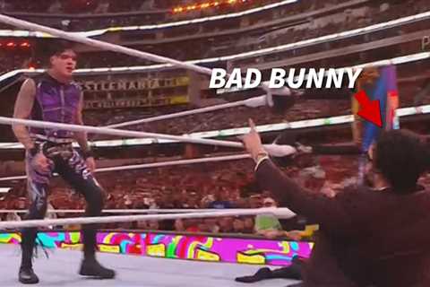 Bad Bunny Helps Rey Mysterio Crush Son, Dominik, At WrestleMania