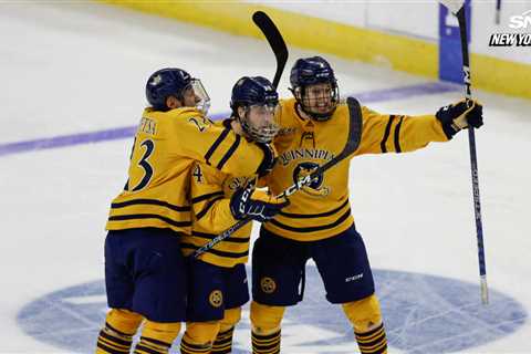 Quinnipiac hockey’s Rand Pecknold on facing Michigan in the Frozen Four