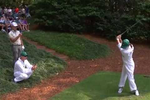 Si Woo Kim’s wife shows him up with great shot at Masters’ Par 3 contest
