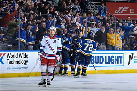 Rangers, without Patrick Kane, come up short in OT loss to Blues