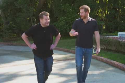 Revealed – how James Corden has pal Prince Harry saved on his phone
