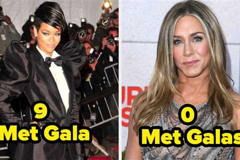 15 Celebs Who Have Been To A Butt Ton Of Met Galas, And 15 Who Have Been To Absolutely Zero