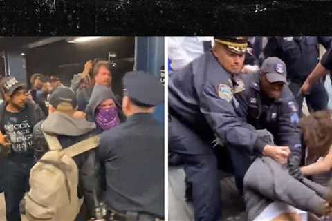 NYPD Violently Clashes with Protesters of Subway Rider's Chokehold Death