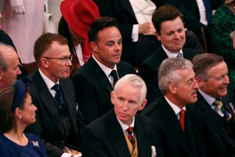 Ant & Dec greeted by cheers as they join Katy Perry in star-studded coronation crowd at Westminster ..