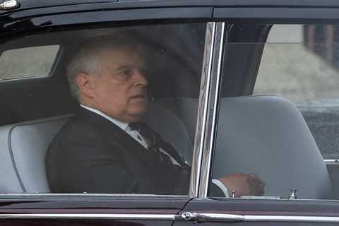 Disgraced Prince Andrew wears suit as he heads to brother King Charles’ coronation – where he’ll..