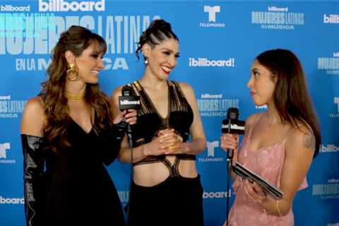 American Latin Pop duo Ha*Ash Talk Friendship With Ana Gabriel and Presenting Her With the Living..