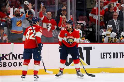 Panthers’ Brandon Montour snaps goal drought after son’s birth: ‘Shoulda had twins’