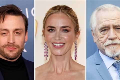 Kieran Culkin Crashed Brian Cox And Emily Blunt’s Photoshoot, And Their Reactions Are Perfect