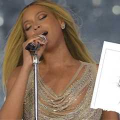 Queen Beyoncé wore a Silver Diamond and Crystal Embellished Tiffany & Co Mini Dress While..