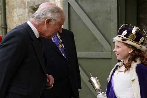 King Charles meets a new ‘queen’  at the start of a four-day visit to  Scotland