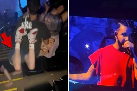 Woman Face-Plants Down Stairs In Freak-Out Over Jayson Tatum Cameo At Drake Concert