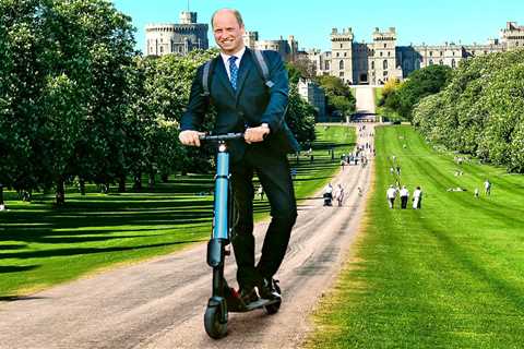 Prince William treats himself to an electric scooter to zip around vast Windsor estate