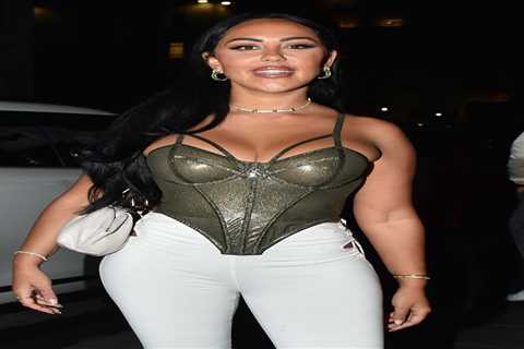Sophie Kasaei goes braless in see-through corset as she shows off racy outfit on night out